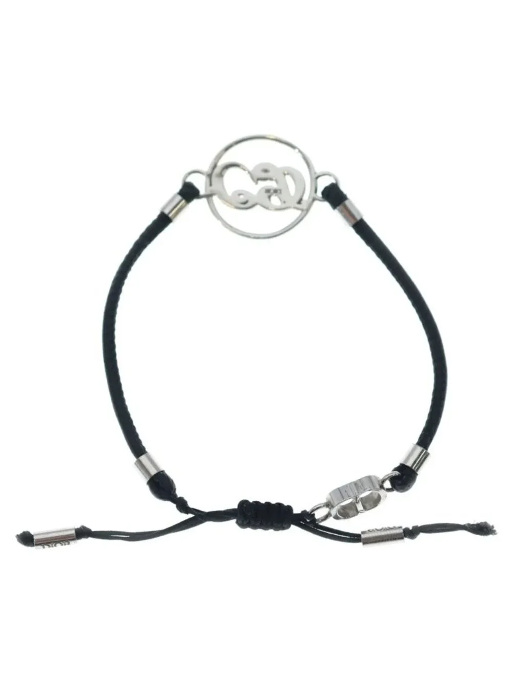 Dior Kenny Scharf Bracelet Calfskin Silver Black